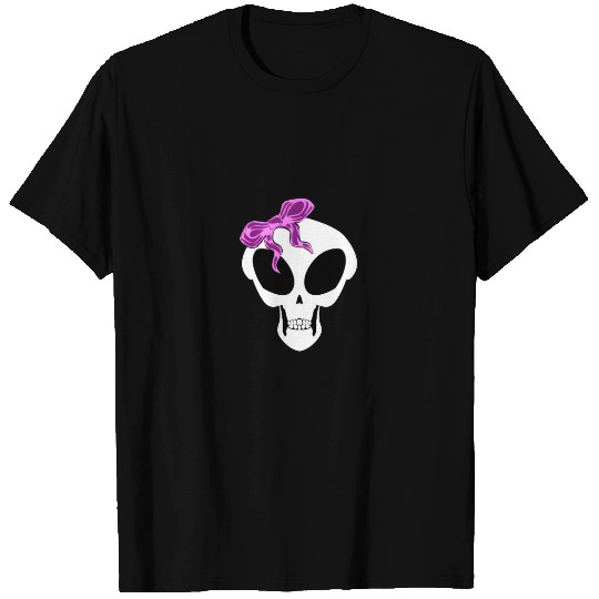 Gothic Alien Girl Skull V2 T-shirt