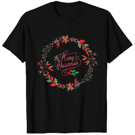 Merry Christmas Wreath Polo T-shirt