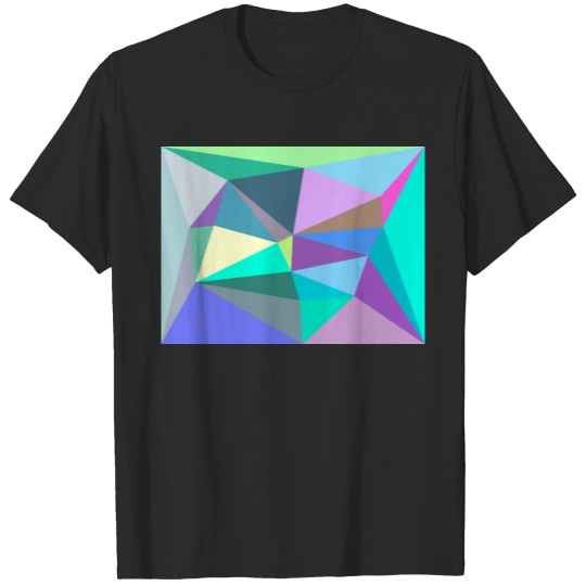Discover Iridescent Geometric Background T-shirt