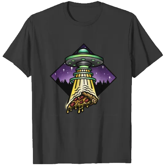 Strange Pizza UFO Men's 3/4 Sleeve T-shirt