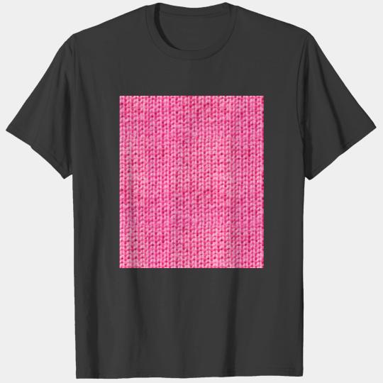Knitted Wool bright pink T-shirt