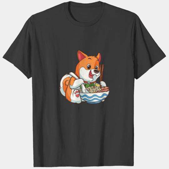 Funny Vietnamese Pho Noodle Soup Shiba Inu Dog Fun T-shirt