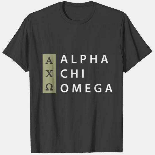 Alpha Chi Omega | Stacked Logo T-shirt