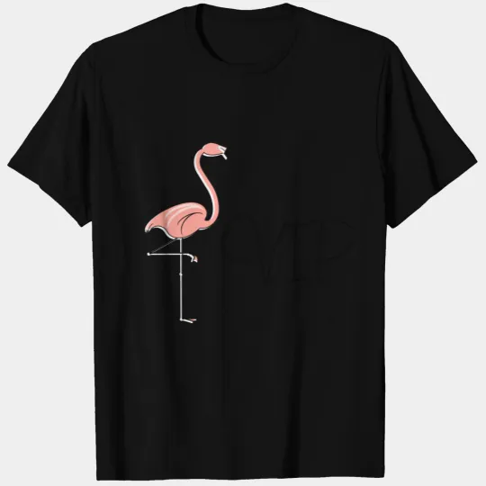 Flamingo 'VIP'  peach T-shirt