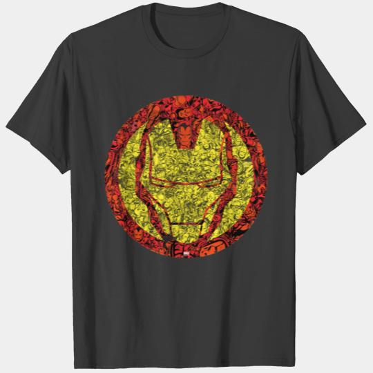 Iron Man Comic Patterned Icon T-shirt