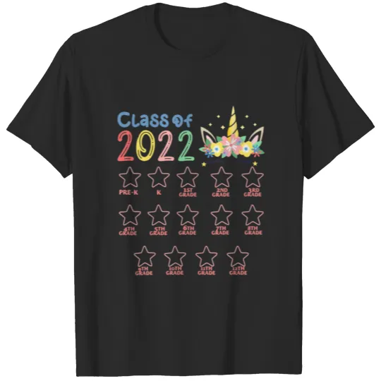 Discover Class Of 2022 Unicorn Face First Day Of School Gro T-shirt