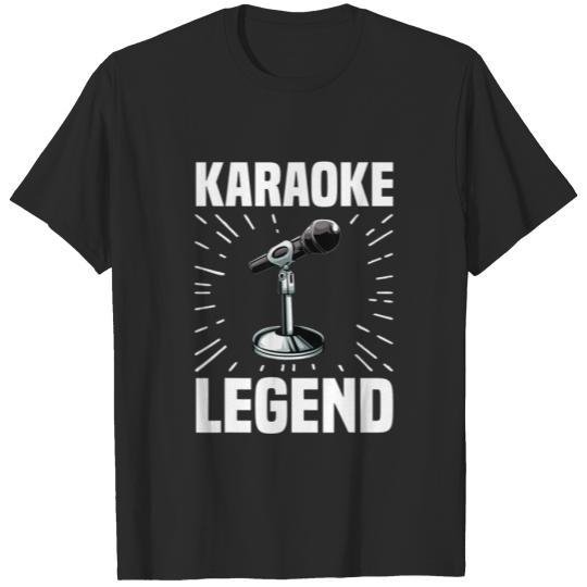 Discover Funny Karaoke Designs For Men Women Music Lovers V T-shirt