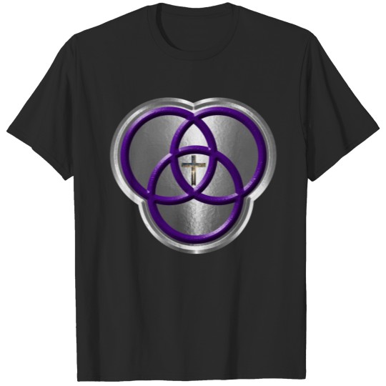 Beautiful Christian Trinity Rings with Cross T-shirt