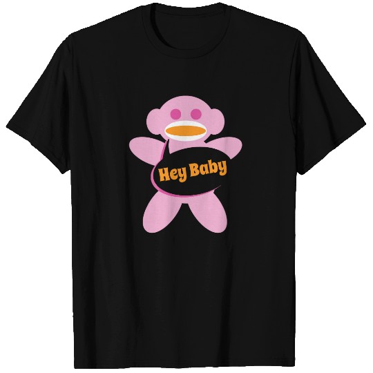 Sock Monkey  Pink Personalize T-shirt