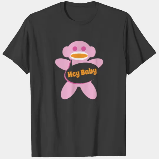Sock Monkey  Pink Personalize T-shirt