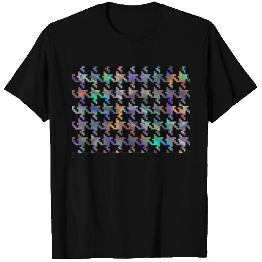 hologram houndstooth T-shirt