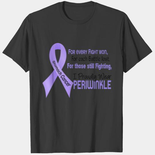 Stomach Cancer I Proudly Wear Periwinkle 1 T-shirt