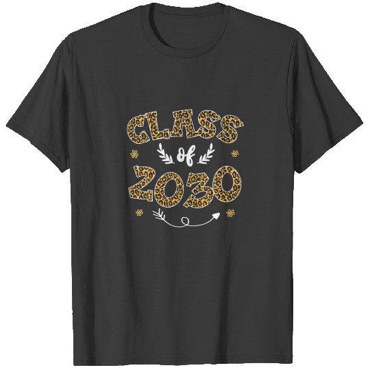 Leopard Senior Class Of 2030 Graduation 2030 Grow T-shirt