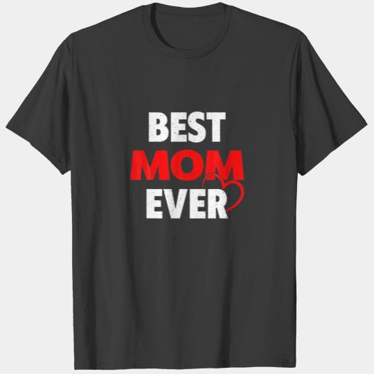 Best Mom Ever Retro Valentines Day Matching Family T-shirt