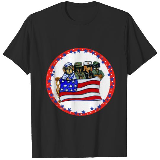 Discover Armed Forces Dachshunds T-shirt