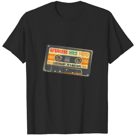 Best Of 1970 Birthday Gifts Cassette Tape Vintage T-shirt
