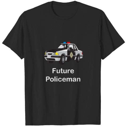 Discover Future Police Officer Patrolman Protect Shield Ser T-shirt