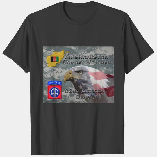 “Afghanistan Combat Veteran” - 82nd Airborne Divis T-shirt