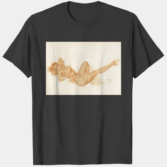 Varga Girl, circa 1940s-50s Pin Up Art T-shirt