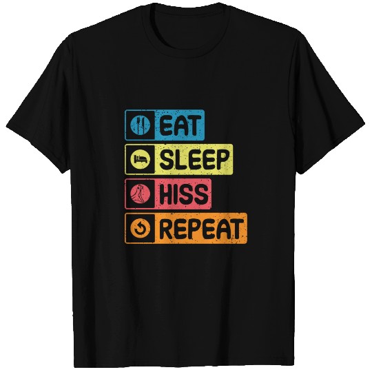 Eat. Sleep. Hiss. Repeat. Sleeveless T-shirt