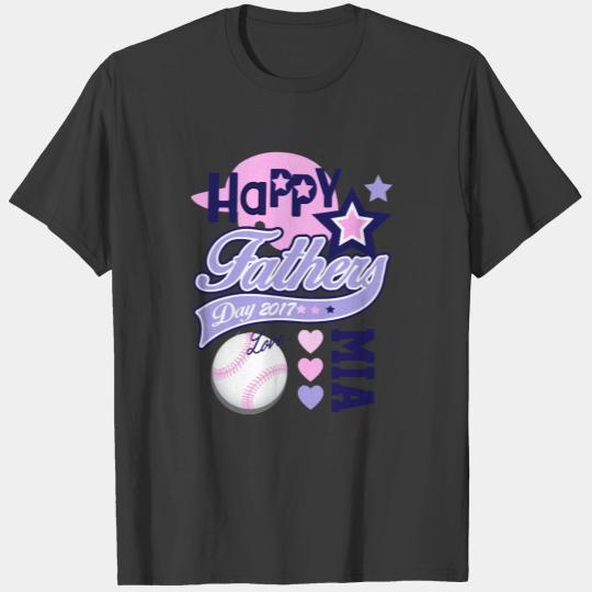 Baby Girl Father's Day Baseball T-shirt