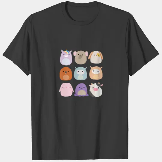 Womens Cute Unicorn Funny Squishmallows T-shirt