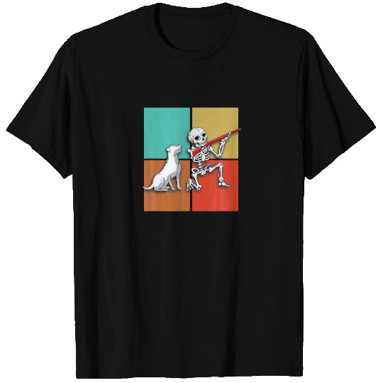 Skeleton Duck Hunting Halloween Waterfowl Dove T-shirt
