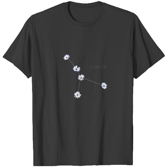 Cancer Zodiac horoscope Constellation Sticker flow T-shirt