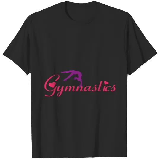 Gymnastics Apparel Hearts for Girl T-shirt