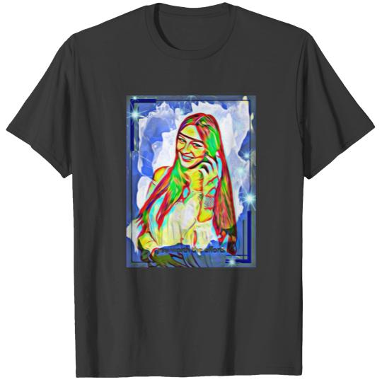 smile girl sleeveless T-shirt