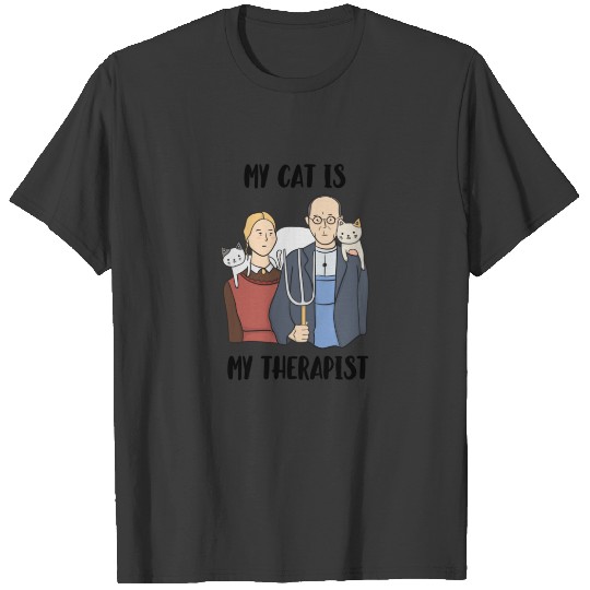 My Cat Is My Therapist vintage Sleeveless T-shirt