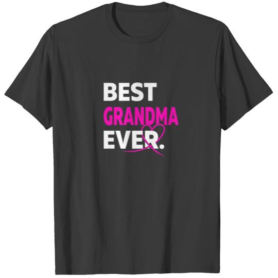 Retro Best Grandma Ever Heart Valentines Day Mothe T-shirt