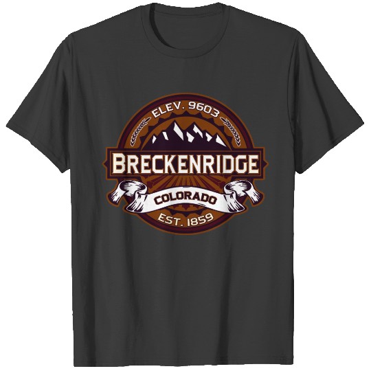 Breckenridge Vibrant Logo For Dark T-shirt