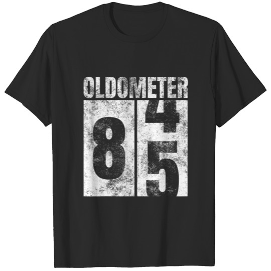 Discover Oldometer 84-85 Yrs Old Man Woman Bday Graphic 85T T-shirt
