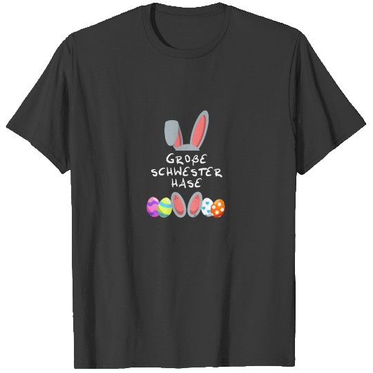 Big Sister Rabbit Easter Bunny Partner Look Outfit T-shirt