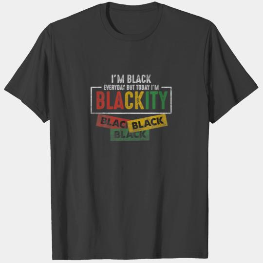 Im Blackity Black African American Vintage Junenth T-shirt