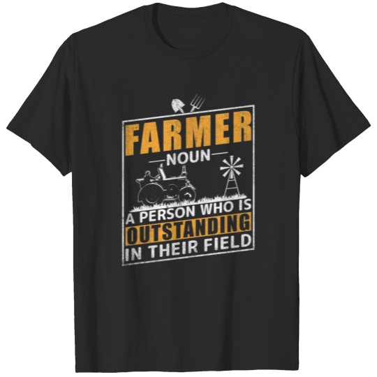 Farmer Definition Noun Farming Ranch Farmland Farm T-shirt