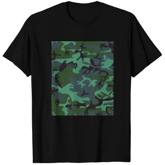 camouflage green T-shirt