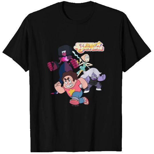 Steven Universe | Crystal Gem Group Action T-shirt