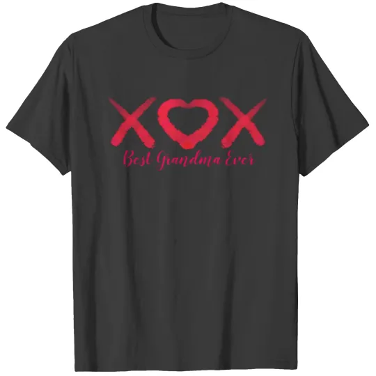 Xox, love, kisses, valentine design,  Grandma ar T-shirt