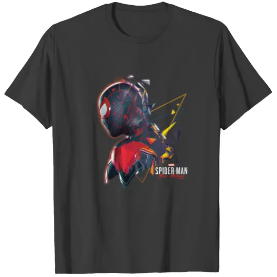 Spider-Man Miles Morales Hi-Tech Geometric Shatter T-shirt