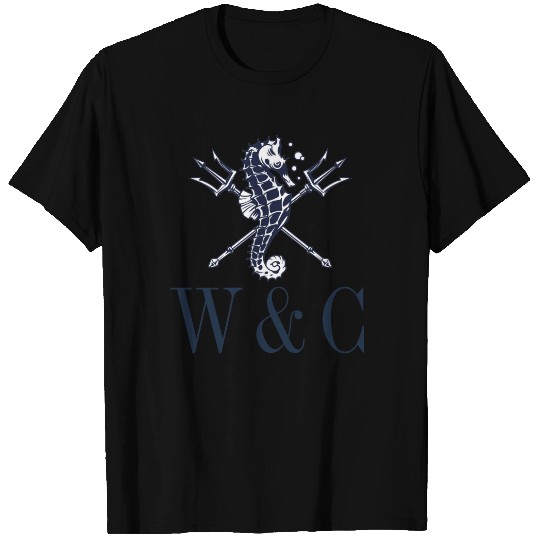 Personalized Monogram Seahorse Nautical T-shirt