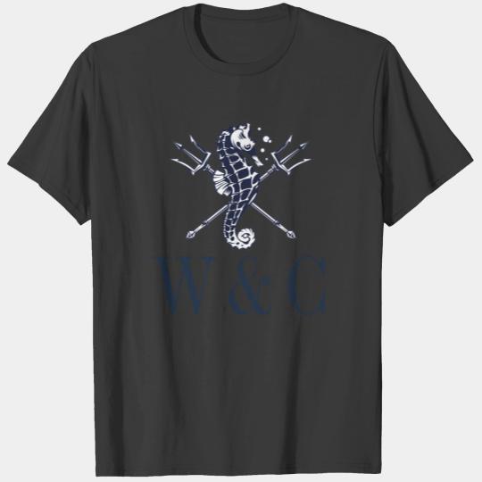 Personalized Monogram Seahorse Nautical T-shirt