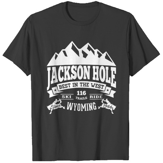 Jackson Hole Vintage White T-shirt