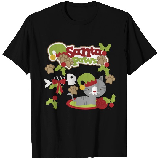 Santa Paws Kitty T-shirt