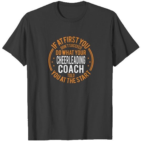 Funny Sport Coaches and Player Cheerleading Coach T-shirt