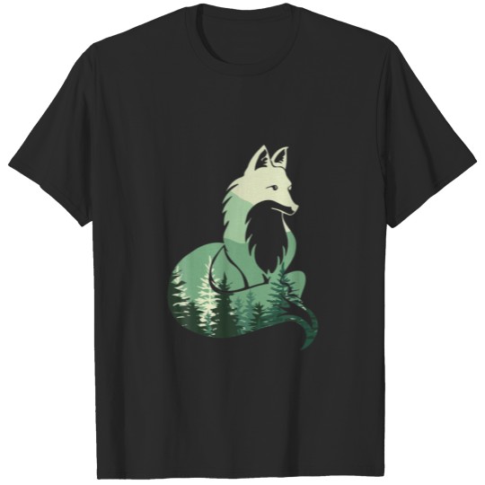 Discover Fox Hunting Hunter Gift Design Animal Silhouette H T-shirt