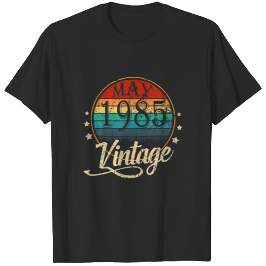 Discover 37 Year Old Gift May 1985 Limited Edition 37Th Bir T-shirt