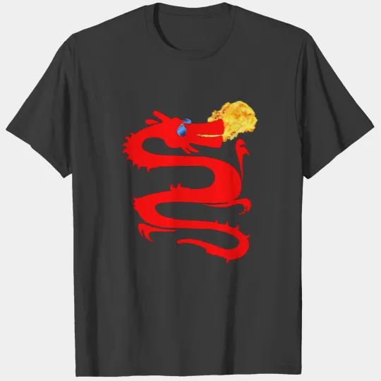 Fire Breathing Red Dragon , Fantasy, ZKOAG T-shirt