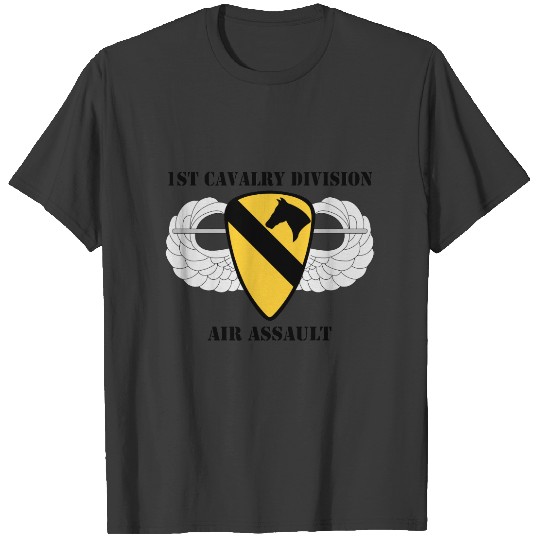 1st Cavalry Division Air Assault - W/Text T-shirt